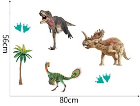 Falmatrica "Dinoszauruszok 8" 80x56cm