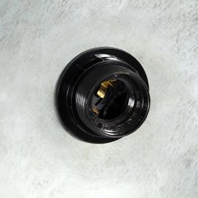 kerek ezüstszínű ipari függőlámpa 25 W 30 cm E27