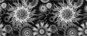 Kép - Fekete és fehér gyűszűvirág (120x50 cm)