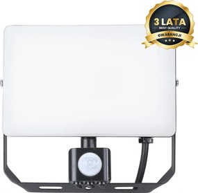 Led reflektor 50W Pir mozgásérzékelővel 5000lm 5000K