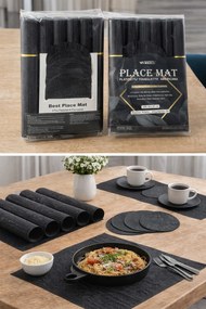 Wotek asztali alátét szett 6 db 30x45 cm-es matt 6 db csúszásgátló alátét