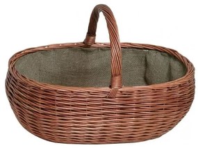 Fonott kosár fához fogantyúval 40x65 cm