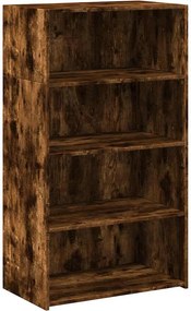 vidaXL füstös tölgy színű szerelt fa magasszekrény 70 x 41 x 124 cm