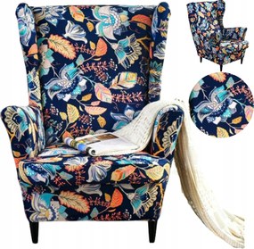 Huzat Fotel Uszak Színes Virágok Levelek Minták Rugalmas Huzat