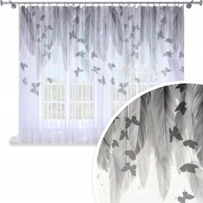 Függöny Kész Fátyol 300X160 Festett Mintás Béka Szalag Függöny 199