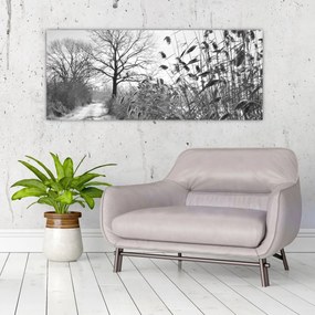 Kép - Mezők télen (120x50 cm)