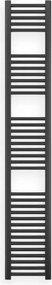 Törölközőszárító radiátor 30 x 180 cm - Nero Italia (fekete)