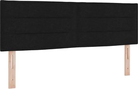 vidaXL Fejtámla Fekete 144 cm szövet