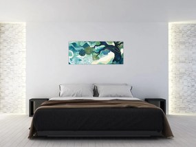 Kép – Az életfa zöld lombkoronája (120x50 cm)