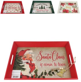 Karácsonyi fa tálca CHRISTMAS - több változat Változat: Candy canelane