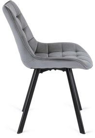 Étkezőgarnitúra 4 db. Szürke Rick székkel. Bővíthető asztal HARRY 102-142 cm