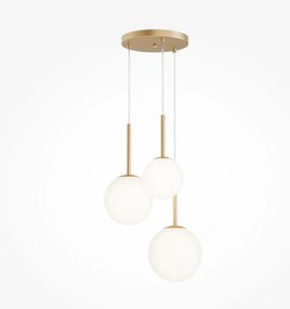 MAYTONI MOD321PL-03G1 BASIC FORM TöbbĂĄgĂș FĂŒggesztett LĂĄmpa FehĂ©r, Arany E14 IP20