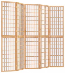 5-paneles japán stílusú összecsukható paraván 200 x 170 cm