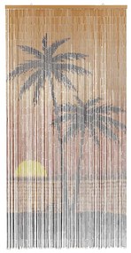 rovaros ajtófüggöny pálmafa nyomtatás 100x220 cm bambusz
