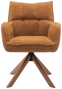 Narancssárga kárpitozott étkezőfotel szett 2 db-os Marilla – Unique Furniture
