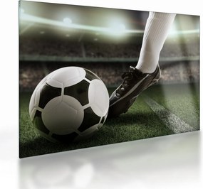 Üveg kép - Futball labda (70x50 cm)