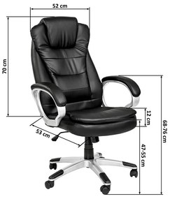 Prémium relax főnöki szék - fekete