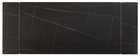 Lumiere étkezőasztal 180 x 90 cm, fekete