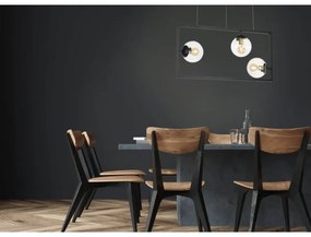 Klausen 103002 - Csillár zsinóron REY 3xE27/7W/230V fekete