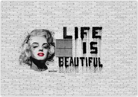 Poszterek 100x70 Banksy Life is beautiful