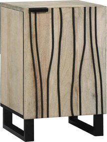 vidaXL Fürdőszobai mosdószekrény Fehér 38 x 33,5 x 58 cm Faanyag