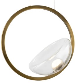 Maytoni MOD327PL-L5BS3K - LED Csillár zsinóron LUNARE LED/5W/230V arany