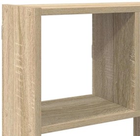 sonoma tölgyszínű szerelt fa fali kockapolc 12 rekeszes színű