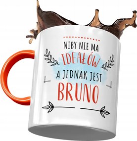 Narancssárga Bögre Bruno Férj Kolléga Ajándék Nyomtatott Fotóval