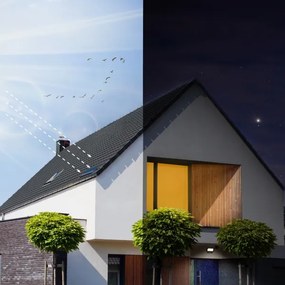 LED kültéri napelemes reflektor érzékelővel LED/20W/3,7V 6500K IP65 4400 mAh