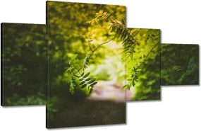 Vászonkép 130x80 Zöld levelek Levelek