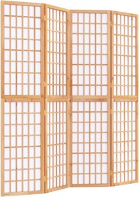 vidaXL 4 paneles japán stílusú összecsukható paraván 160 x 170 cm