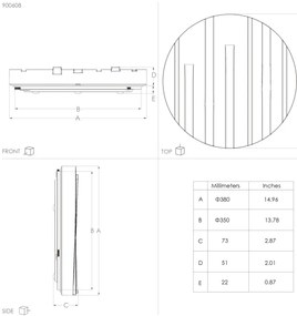 Eglo 900608 - LED Mennyezeti lámpa FERENTINO LED/19,5W/230V á. 38 cm