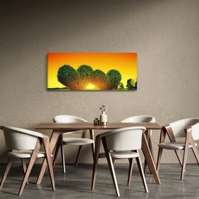 Kép - szív a fák tetején (120x50 cm)