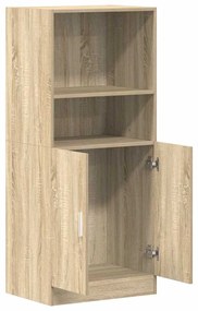 vidaXL sonoma tölgy színű szerelt fa konyhaszekrény 57x41,5x131,5 cm