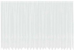 Függönyök függönyökkel Virágos Fehér 600 x 200 cm Poliészter