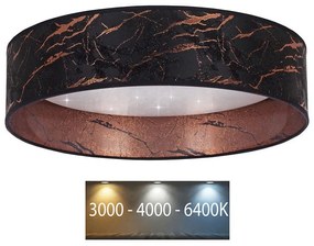 Brilagi - LED Mennyezeti lámpa VELVET STAR LED/24W/230V á. 40 cm  fekete/réz