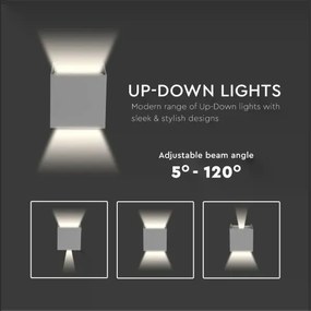 LED Kültéri fali lámpa LED/5W/230V 4000K IP65 szürke