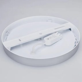 Solight WD244-S - LED panel 2 az 1-ben 24W/230V 3000/4000/6000K átm. 30 cm IP54 ezüstszínű