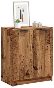 antik fa színű szerelt fa cipőszekrény 59 x 35 x 70 cm