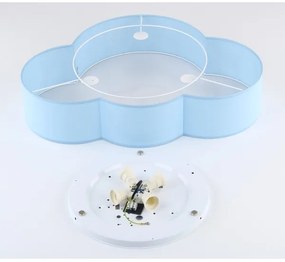 Brilagi - Gyermek mennyezeti lámpatest NIMBUS 4xE27/15W/230V 46x63 cm kék