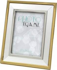 Arany-ezĂŒst KĂ©pkeret 1 KĂ©phez 13x18cm FĂ©m Modern