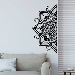 Fém fali dekoráció 118x59 cm Mandala – Wallity