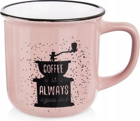 Kerámia Kávés Bögre Gyógynövények Italok Rózsaszín 370 ml