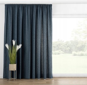 Függöny ráncoló szalaggal 1 db 130x245cm kék