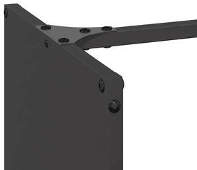 vidaXL fekete hidegen hengerelt acél tűzifatároló 40x30x80 cm