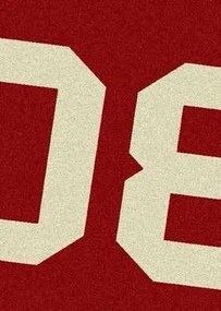 Vastag Modern Ifjúsági Szőnyeg Picadilly Piros 120x170 cm