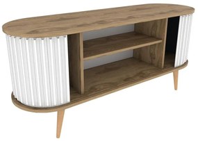 TV szekrény Stor - Oud Oak, White