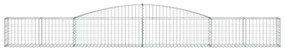 9 db íves horganyzott vas gabion kosár 400x30x40/60 cm