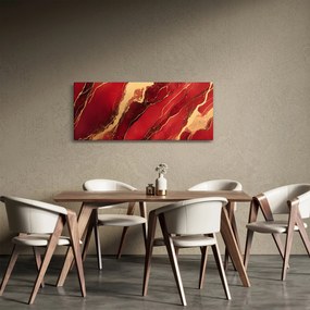 Kép - Vörös-arany márvány (120x50 cm)