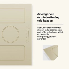 Klarstein Victoria indukciós főzőlap | 5 főzőzóna | retro esztétika | 11500 W | 77 cm